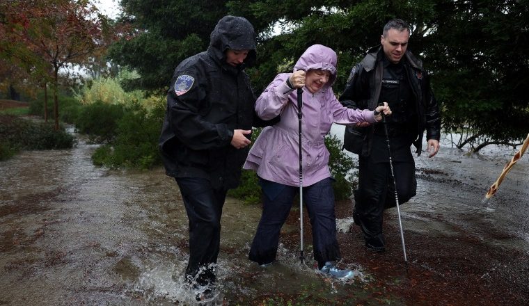 Flooding in California as more winds are set to hit battered Northwest