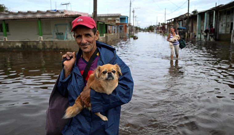 Hurricane Rafael moves across Gulf of Mexico as a rare major November storm while Cuba recovers