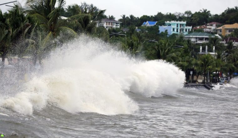 Latest typhoon lashes the Philippines, causing tidal surges and displacing massive numbers of people