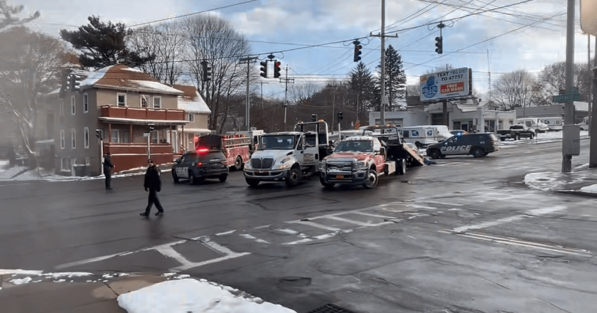 Multi-Vehicle Car Accident on Second Street in Jamestown