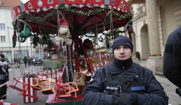 Car plows into Christmas market in Germany, killing at least 5 and injuring 200