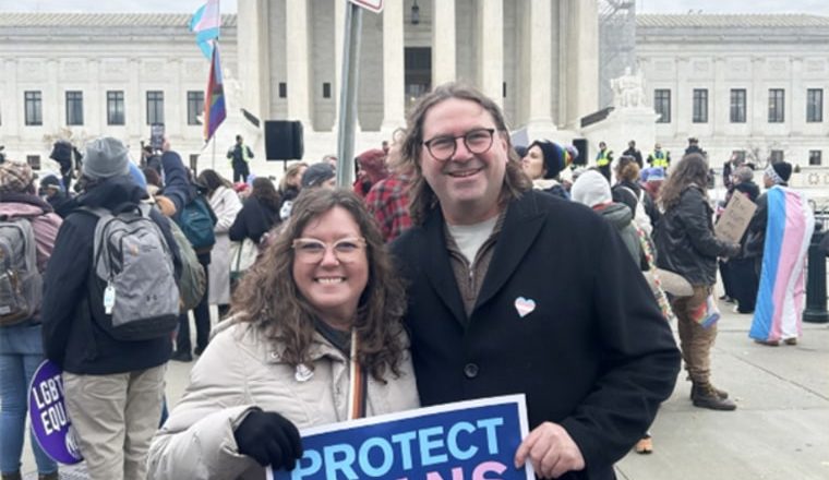 Trans people traveled to the Supreme Court from across the U.S. to hear historic case