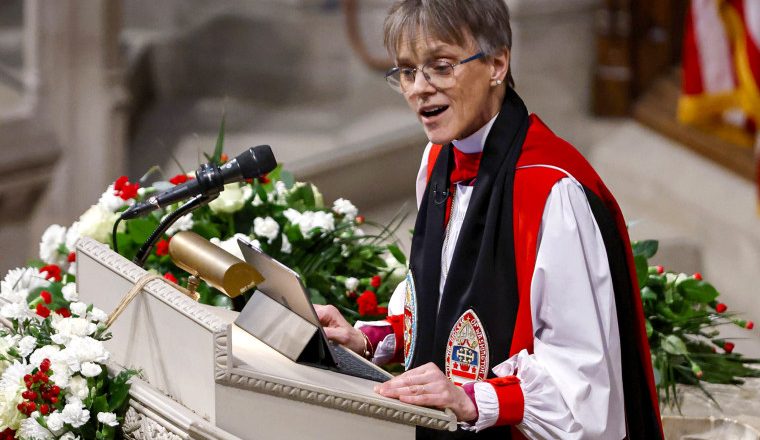 Bishop at inaugural prayer service urges Trump to ‘have mercy’ on LGBTQ children, immigrants