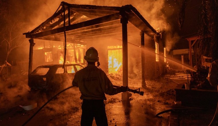 Photos of Los Angeles show catastrophic scale of devastation as blazes burn uncontrolled