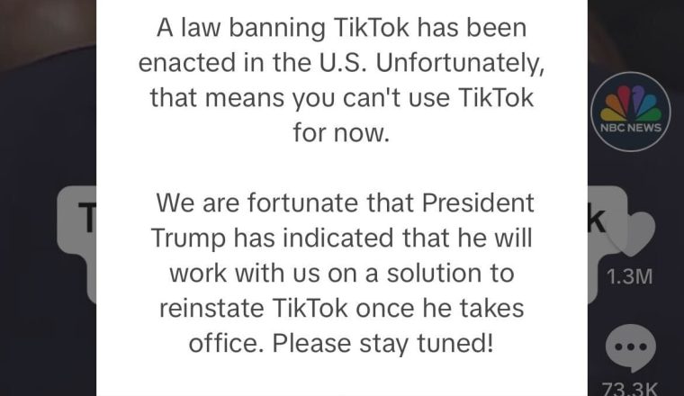 TikTok makes app unavailable for U.S. users ahead of ban