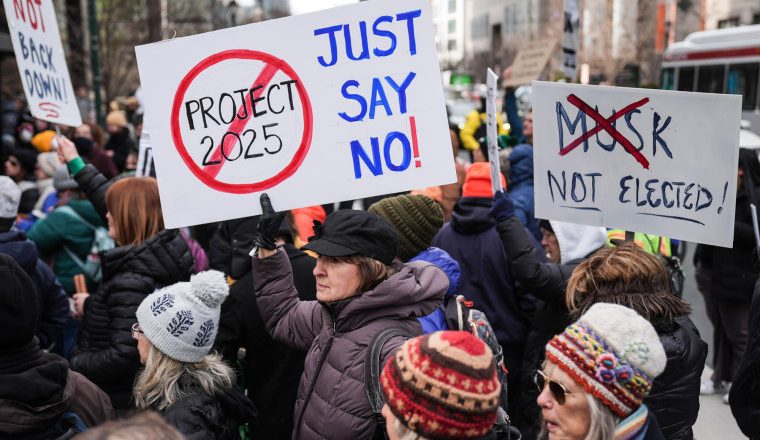 Protesters across the U.S. decry Trump administration policies