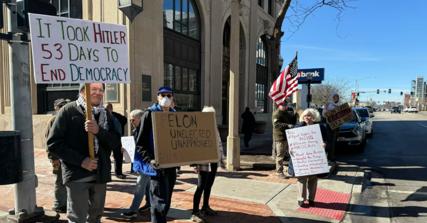 Davenport Unites: Protestors Rally Against Rep. Miller-Meeks’s Controversial Actions